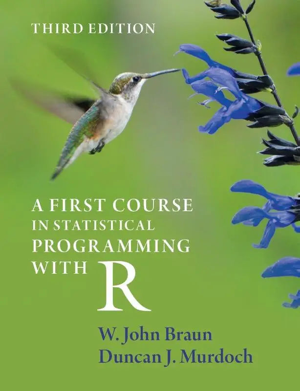 De derde editie van dit boek a first course in statistical programming with r met downloadable code en educatief gebruik