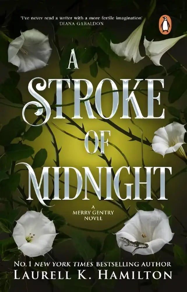 Een boekcover van a stroke of midnight door laurell k hamilton binnen romantische fantasy en romantasy