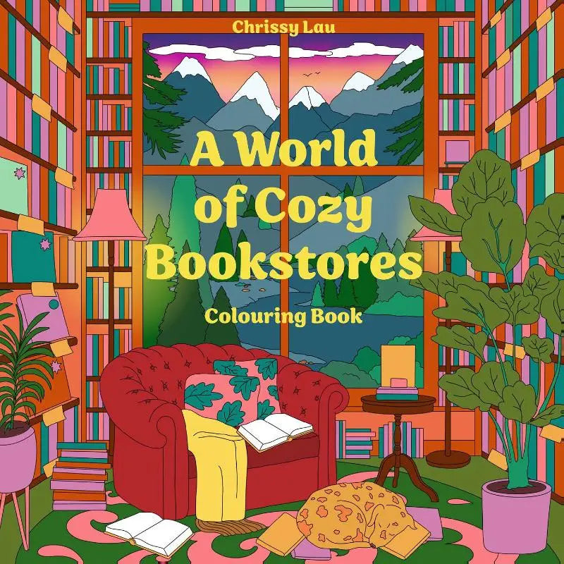 A World of Cozy Bookstores - A colouring book for book lovers