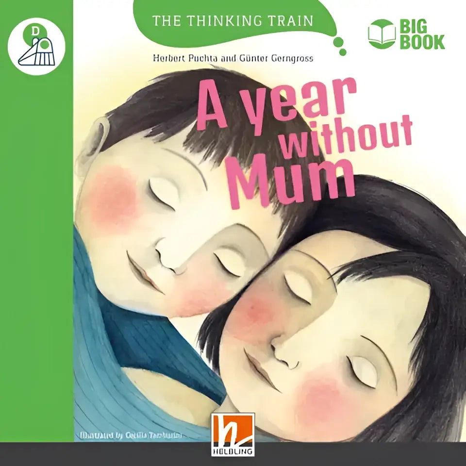 Grootboek A year without mum met zachte pastelkleurige kinderportretten