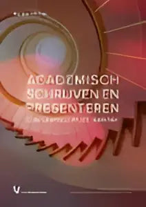 Boekcover academisch schrijven en presenteren met titel akademisch schulen in deutschland in wit op rood oranje achtergrond