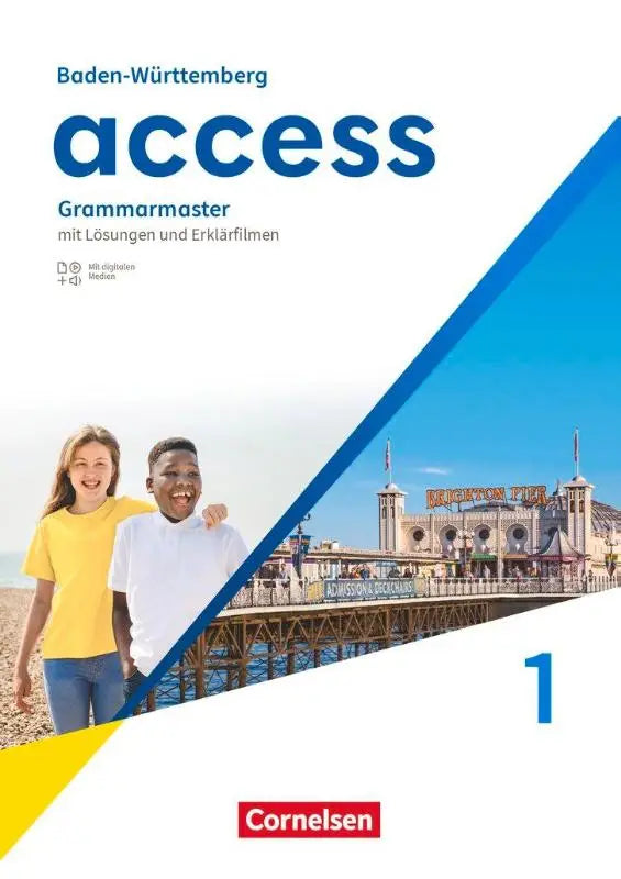 Blauw-witte access band 1 grammarmaster hardcover voor 5e schooljaar met lösungen und erklärfilmen van cornelsen