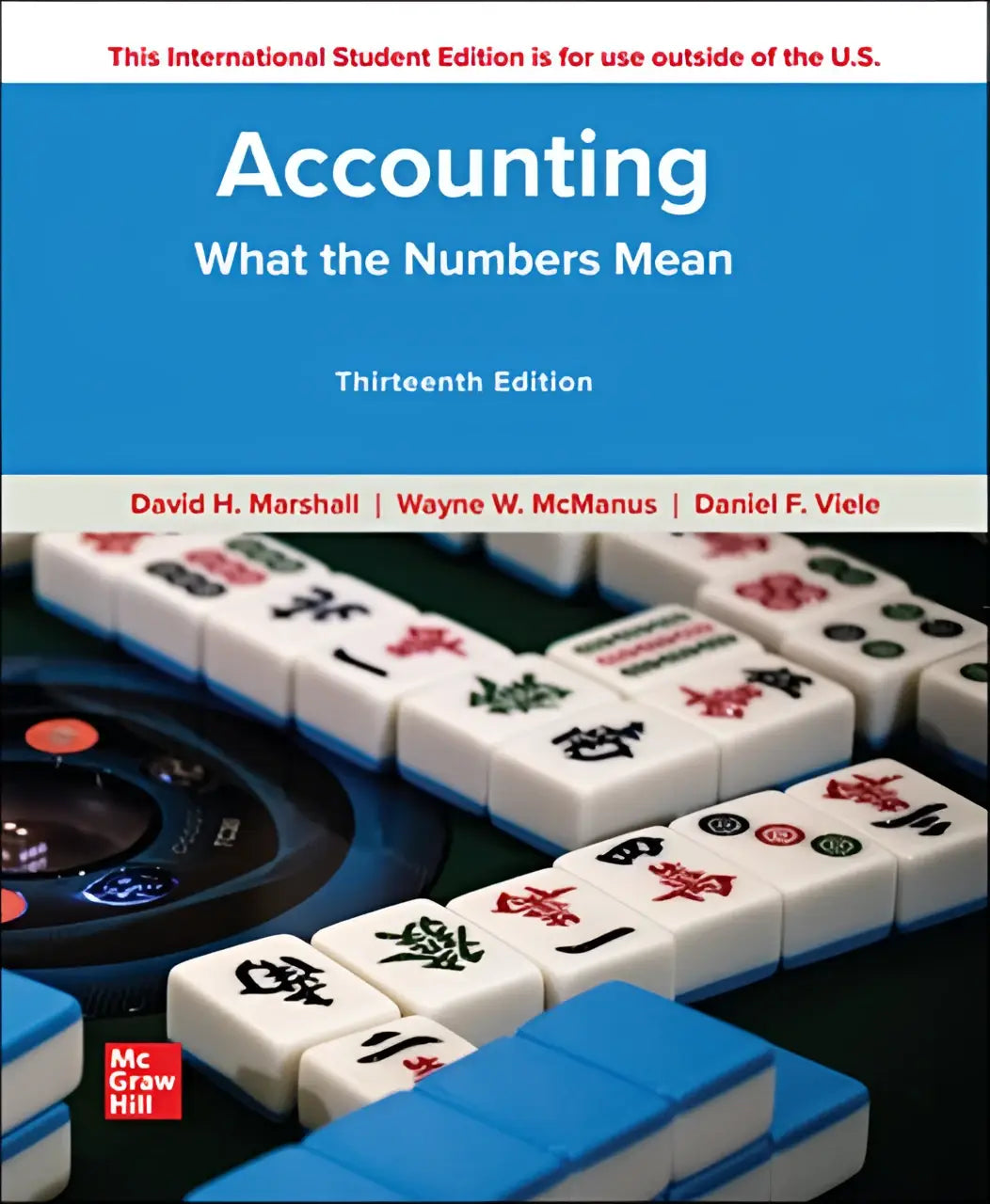 Blauw hardcover studieboek accounting what the numbers mean dertiende editie van david h voor financiële analyse