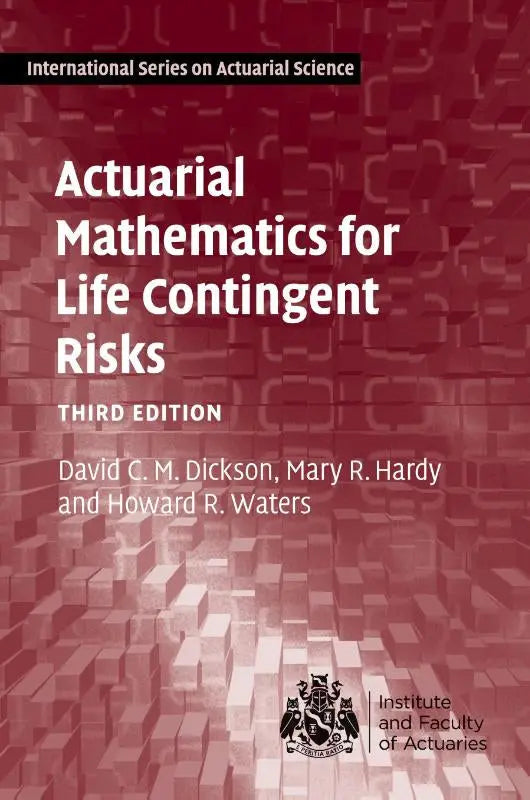 Rood hardcover boek actuarial mathematics for life contingent risks derde editie door david c gericht op mathematics for life