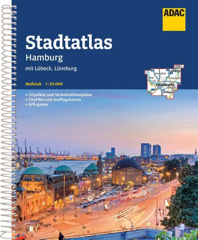 ADAC Stadtatlas Hamburg 1:20.000 - mit Lübeck, Lüneburg