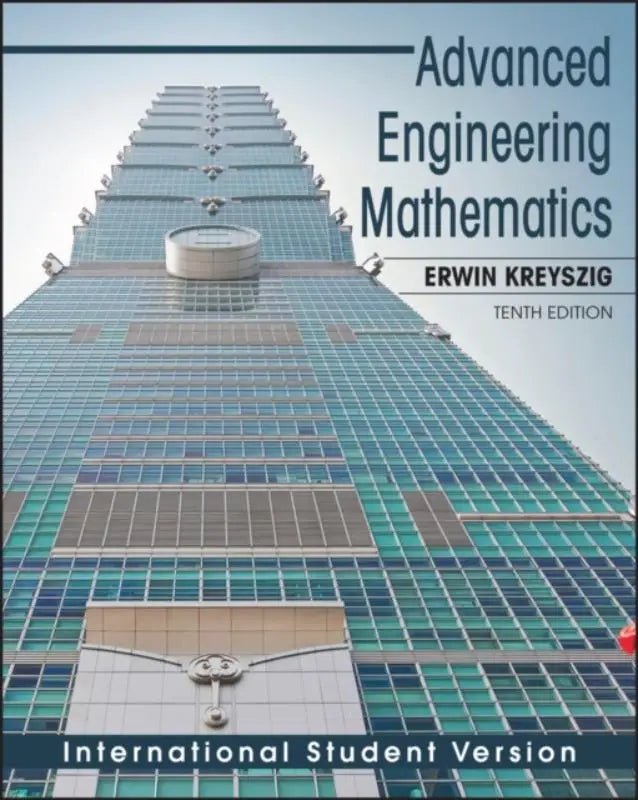 De omslag van advanced engineering mathematics door erwin kreyszig, de tiende editie van deze bestsellertekst voor engineering mathematics