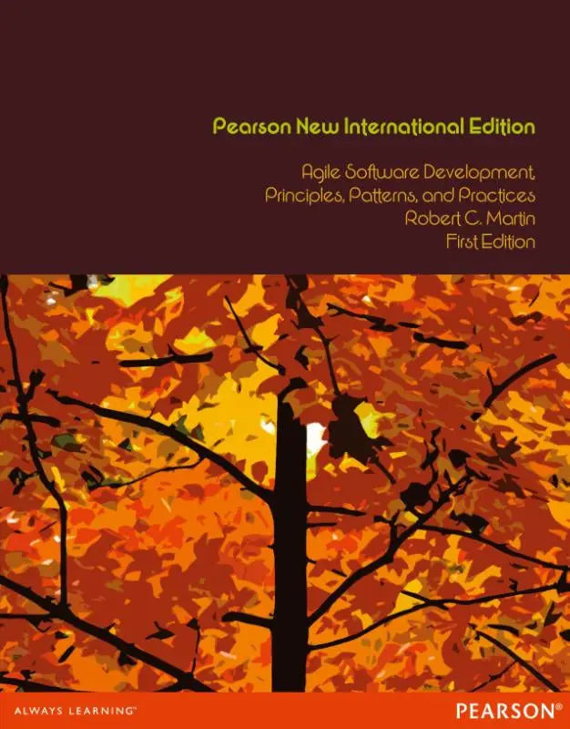 The cover of the pearson new international edition agile software development book for software engineers