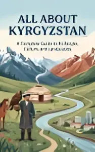 Levendige abstracte landschap met kronkelende paden in all about kyrgyzstan complete guide tot zijn mensen en cultuur