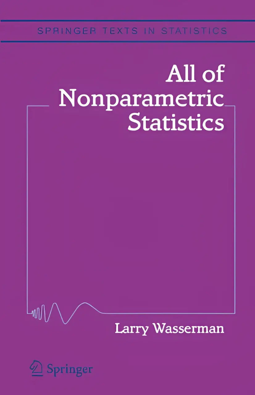 Paars hardcover boek all of nonparametric statistics van larry wasserman over nonparametric inference en statistiek
