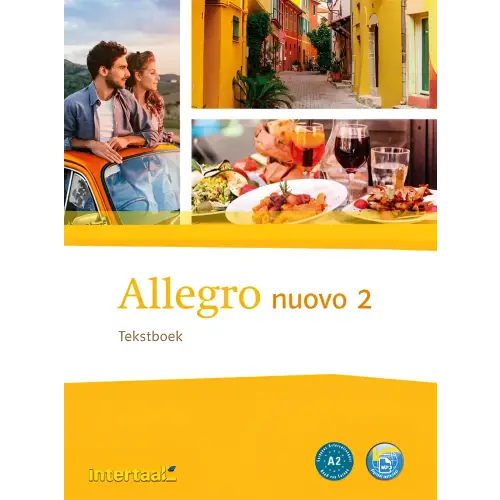 Italiaans taalboek Allegro Nuovo 2 met communicatieve methode en alfabetische woordenlijst
