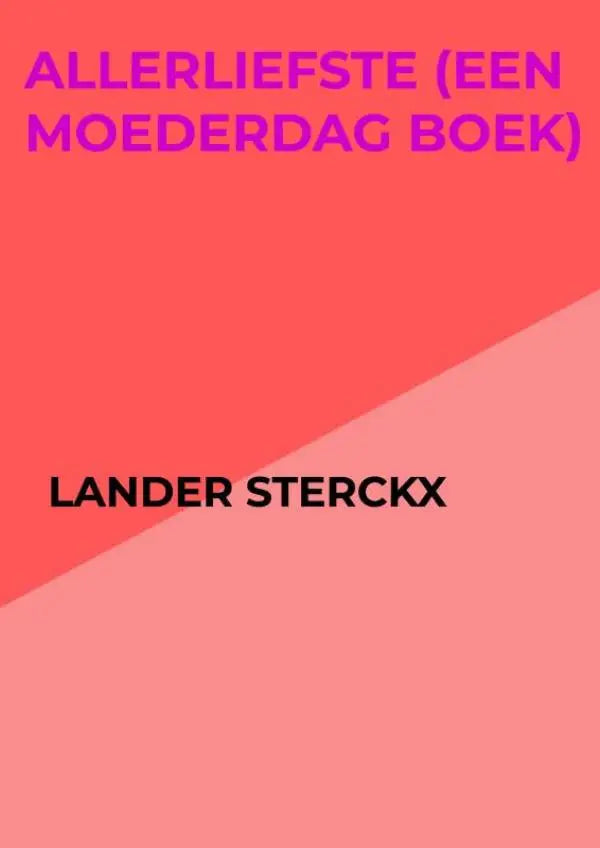 Een levendige koraalkleurige boekomslag met gedurfde paarse en zwarte tekst geschikt voor jonge lezers