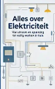 De afbeelding toont covers van duitse boeken met het prominentste boek alles over elektriciteit over veilig werken thuis