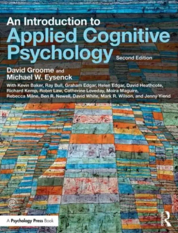 De cover van an introduction to applied cognitive psychology tweede editie door david groome en michael w in een helder ontwerp