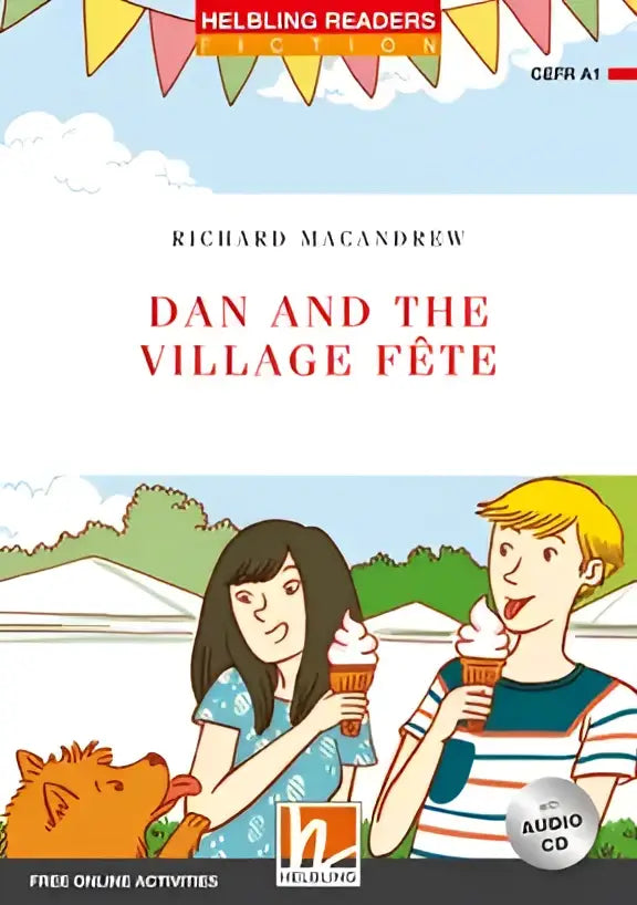 Dan and the village fête kinderboek met ijsjes op feest