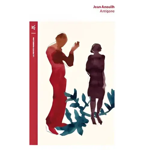 Boekomslag met abstracte figuren voor het product Antigone