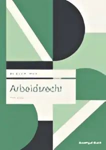 Minimalistische moderne cover van arbeidsrecht met zwarte en groene geometrische vormen door marion treep koninklijke boom