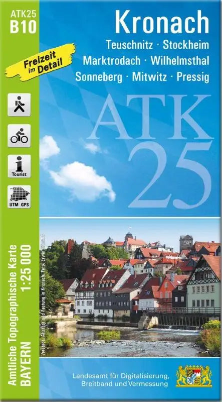 ATK25-B10 Kronach (Amtliche Topographische Karte 1:25000) - Teuschnitz, Stockheim, Marktrodach, Wilhelmsthal, Sonneberg, Mitwitz, Pressig