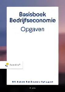De cover van het basisboek bedrijfseconomie opgaven van olaf leppink en wim koetzier is zwart op wit
