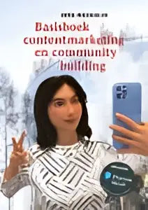 Blauwe en witte basisboek contentmarketing en community building met mylab nl toegangscode kaartenset voor studiematerialen