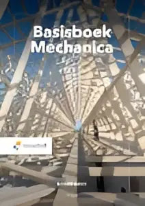 Cover van basisboek mechanica door daniel baldé met abstracte geometrische zilverzwarte ontwerpen voor hoger onderwijs