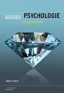 Voorzijde Basisboek psychologie met gefacetteerde diamant en mensenreflecties