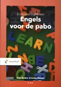 Boekcover van basisvaardigheden engels voor de pabo met kleurrijke letters door alda bakker en ankie mantel
