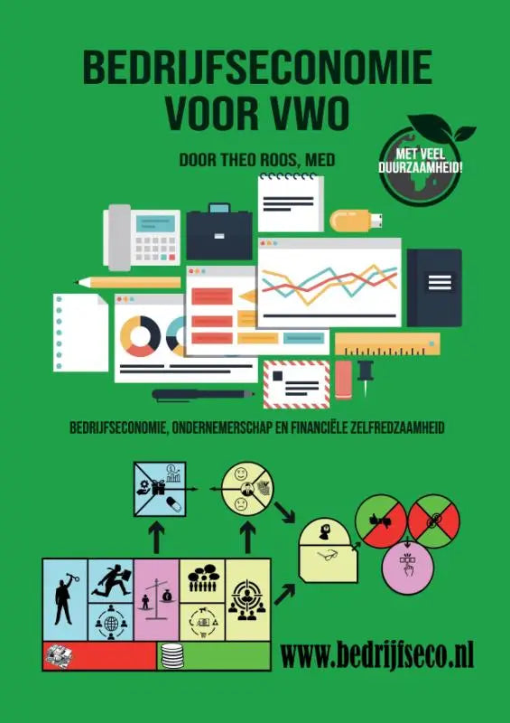 Groene bedrijfseconomie voor vwo tekstboek door theo roos gericht op financiële zelfredzaamheid en ondernemerschap