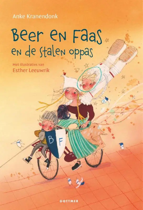 De kinderboekcover van beer en faas en de stalen oppas door anke kranendonk met illustraties van esther leeuwrik