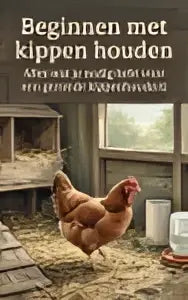 Bruine kip staand op houten vloer als onderdeel van beginnen met kippen houden voor een gezonde kippenhouderij