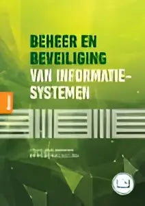 Groene en witte sign met zwarte tekst beheer en onderhoud van informatiesystemen bij beheer en beveiliging van informatiesystemen van maarten looijen hoger onderwijs koninklijke boom uitgevers