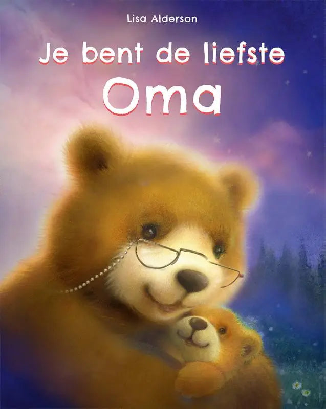 Een zachte goudenbruine teddybeer met fijne bril en parelketting geschikt voor de liefste oma en jonge lezers