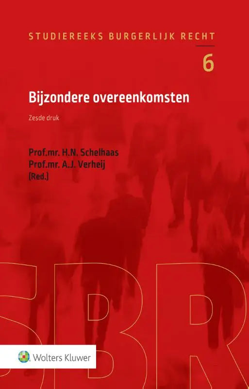 Rood hardcover boek bijzondere overeenkomsten door prof uitgegeven door wolters kluwer nederland