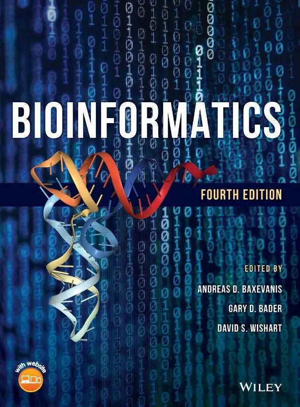 De kleurrijke omslag van de vierde editie van bioinformatics, een belangrijk boek over bioinformatics en life sciences