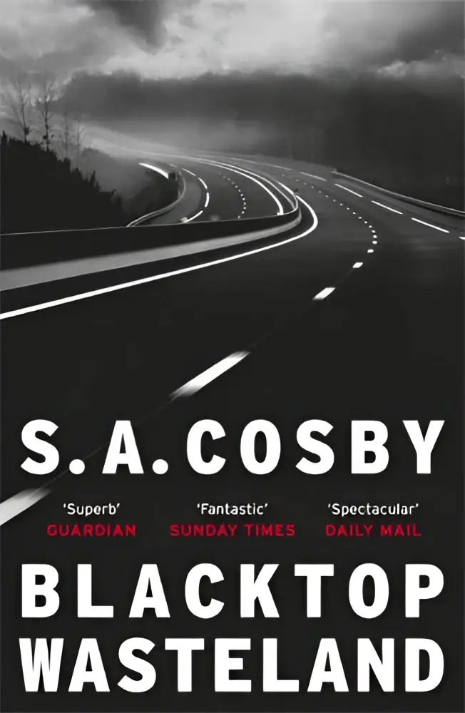 Zwartwit boekcover van blacktop wasteland door s.a met prijswinnend misdaaddrama het jaar