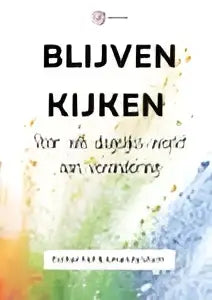 Blauwe en witte abstracte cover van het product blijven kijken voor wie dagelijks werkt aan verandering