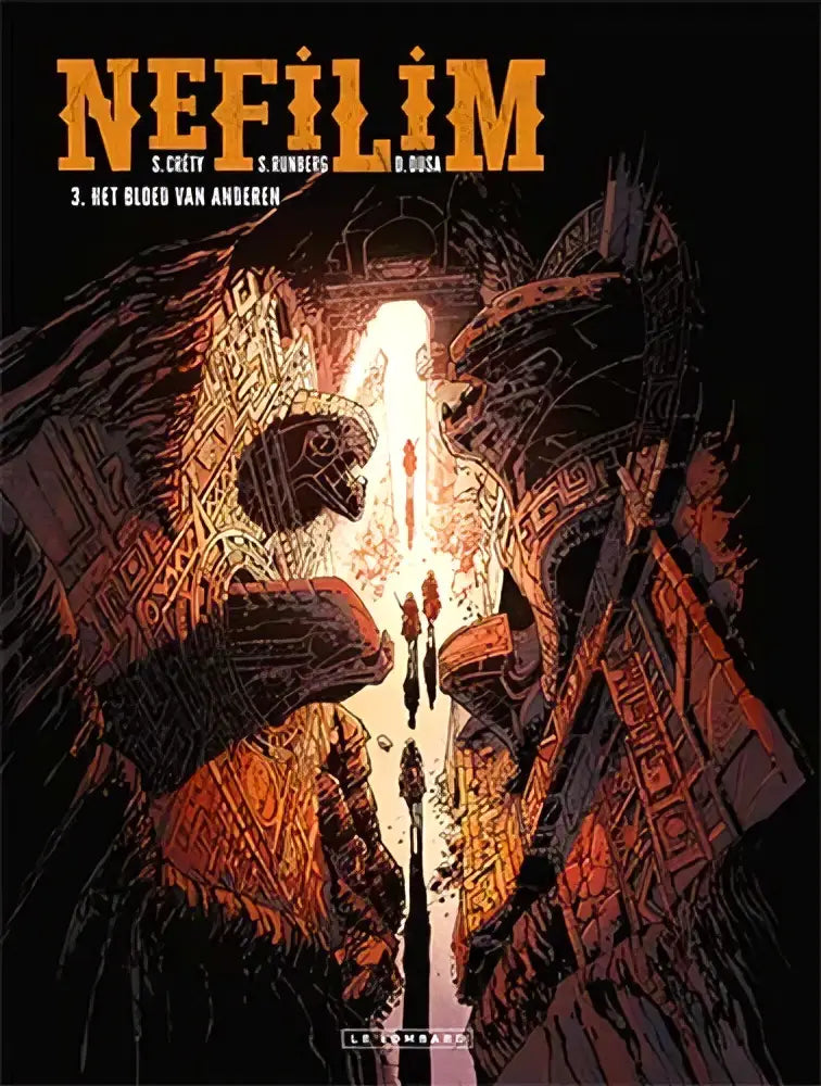 De cover van het stripboek nefilim door s uit de serie het bloed van anderen met werk van david dusa en sylvain runberg
