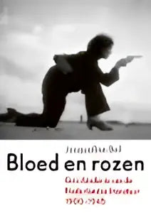 Black-and-white foto van twee personen in atletische poses bij bloed en rozen product uit lage landen