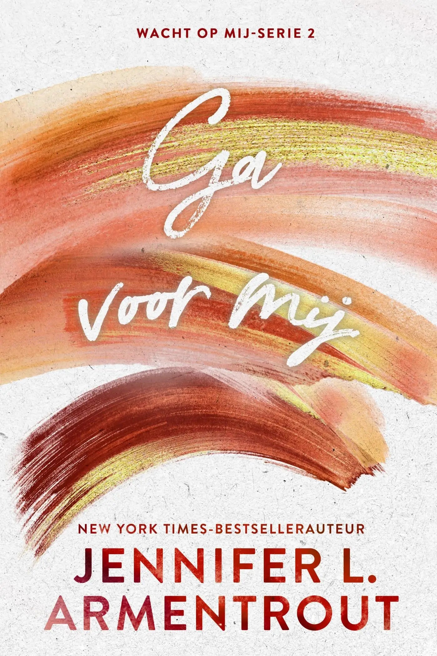 De boekcover van ga voor mij door jennifer l met een minimalistisch ontwerp en rustige kleuren