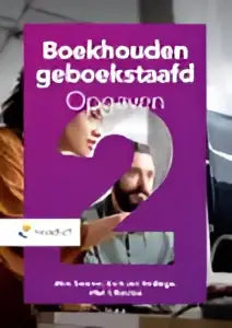 Boekhouden geboekstaafd boek met metalen gouden en zilveren abstracte 2 op omslag door derk jan heslinga