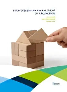 Een rij identieke minimalistische houten blokken met gladde oppervlakken in bouwstenen van management en organisatie door gert-jan melker jan eppink peter tack
