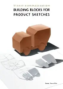 Brown klei-achtige 3d bouwstenen voor product schetsen met afgeronde randen en vlakke oppervlakken