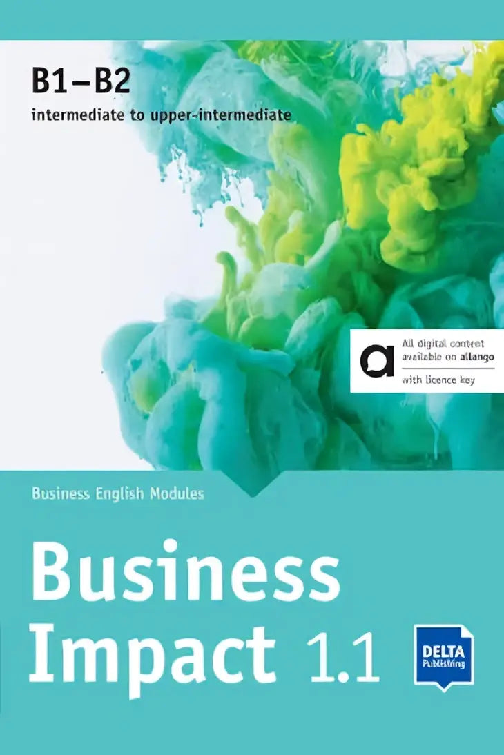 Business impact 1.1 b1–b2 hybrid edition business english tekstboek met digitale content van delta publishing beschikbaar via allango