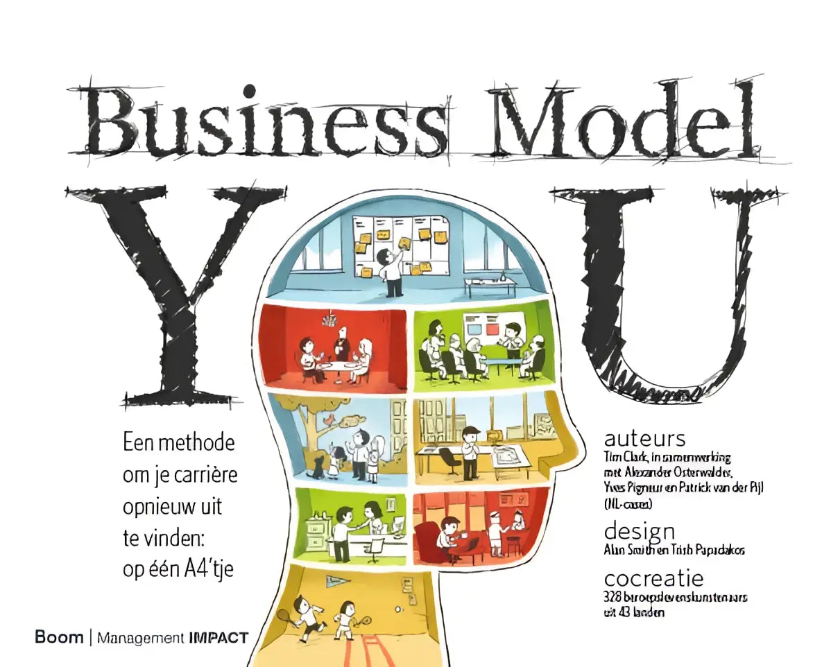 Boekcover van business model you door tim clark voor het product business model you een methode om je carriere opnieuw uit te vinden op één a4tje