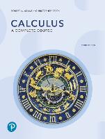 Voorkant Calculus: a complete course 10e editie met gouden klokdesign op lichtblauw