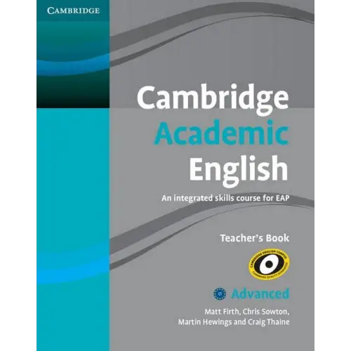 Cambridge academic english c1 - advanced teacher’s book - cambridge academic english c1 - advanced teacher’s book - boek