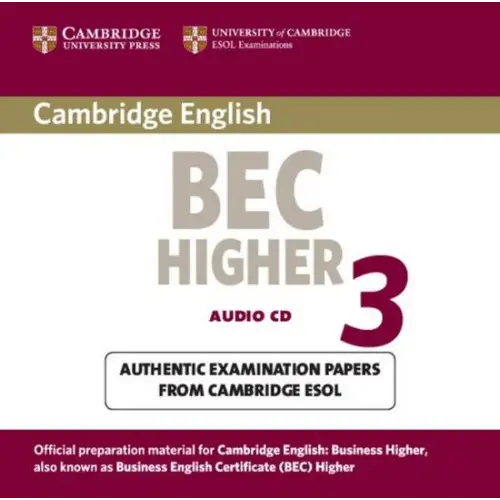 Cambridge bec higher 3 audio-cd - cambridge bec higher 3 audio-cd - boek