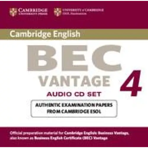 Cambridge bec vantage 4 2 audio cd - cambridge bec vantage 4 2 audio cd - boek