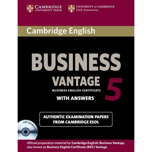 Cambridge english business - vantage selfstudy pack 5 student’s book + answers + audio-cd’s - cambridge english
