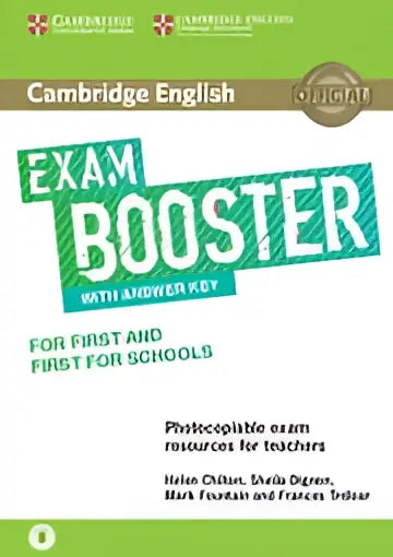 Cambridge english exam booster for first and first for schools with answer key with audio - cambridge english exam