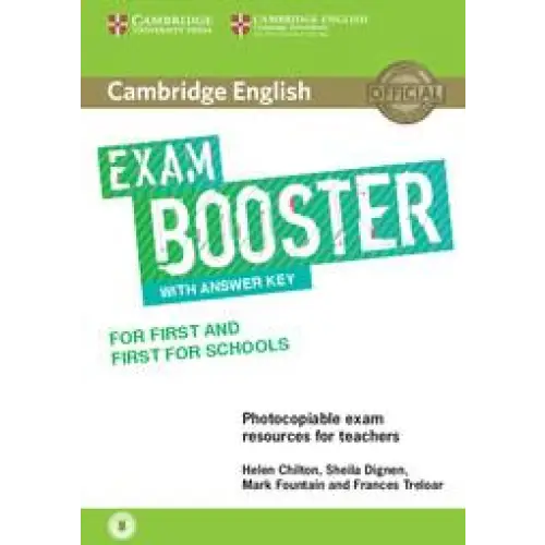 Cambridge english exam booster for first and first for schools with answer key with audio - cambridge english exam